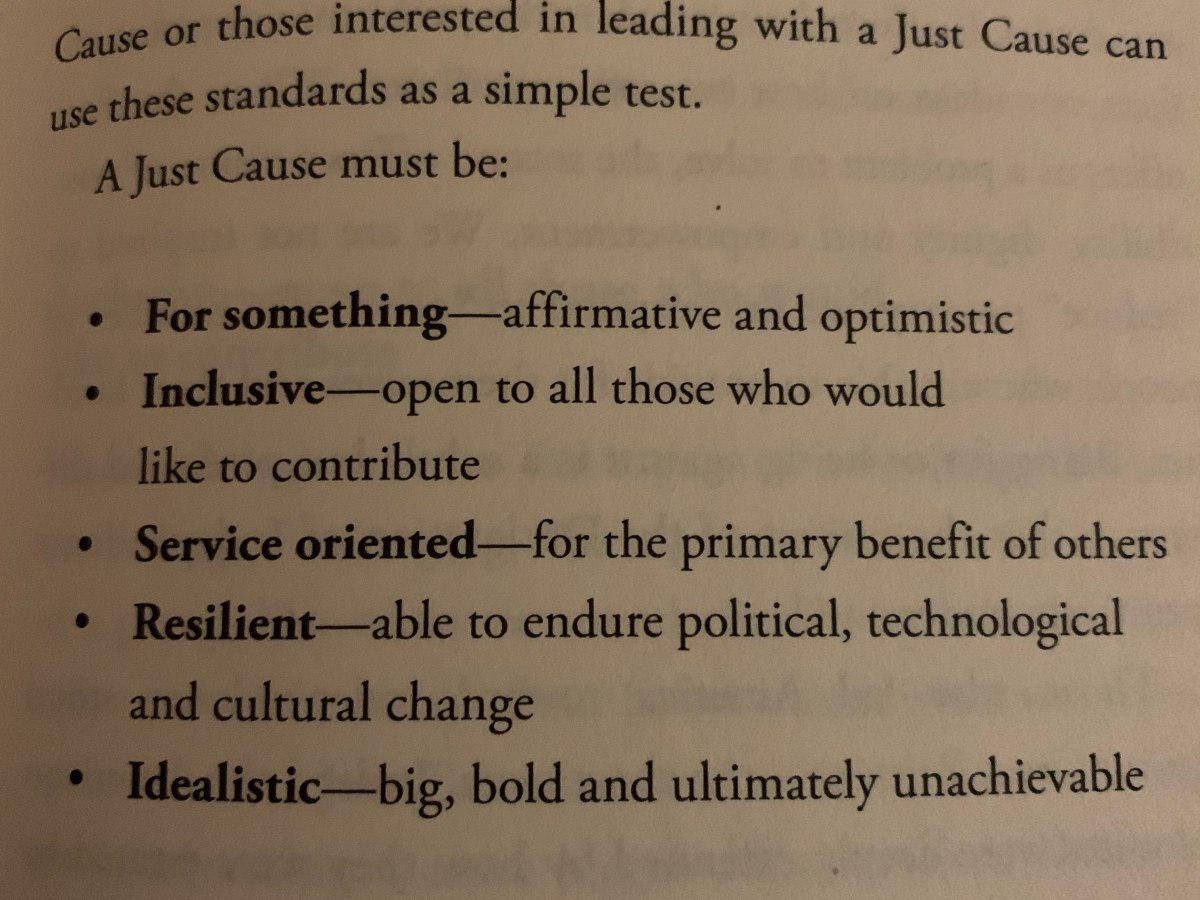 A Just Cause in the&nbsp;making?